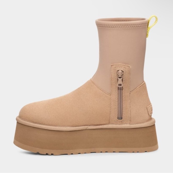 NWOB UGG Nude Platform Dipper Ankle Booties Size 8 - Picture 3 of 5
